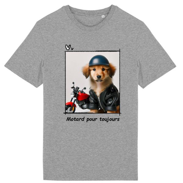 TShirt Unisexe – Motard pour toujours – Chien cool