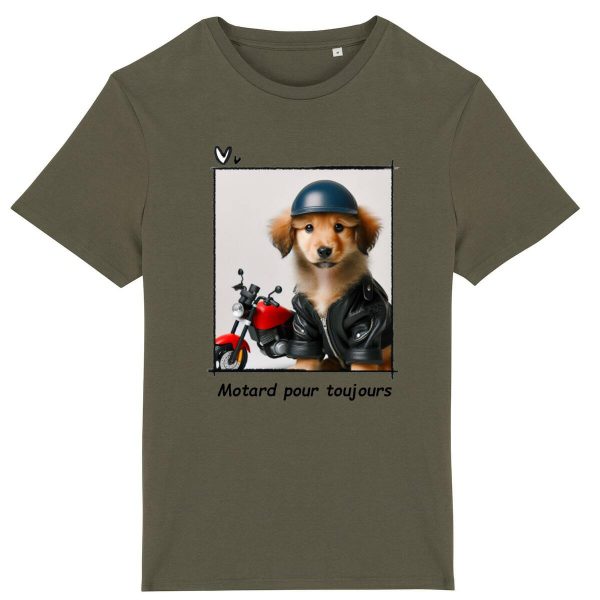 TShirt Unisexe – Motard pour toujours – Chien cool